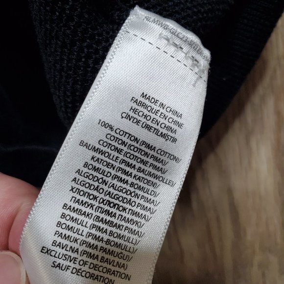 Polo Ralph Lauren Sweater Mens Large 1/4 Zip  Pullover Long Sleeve Black Pima - Picture 6 of 10